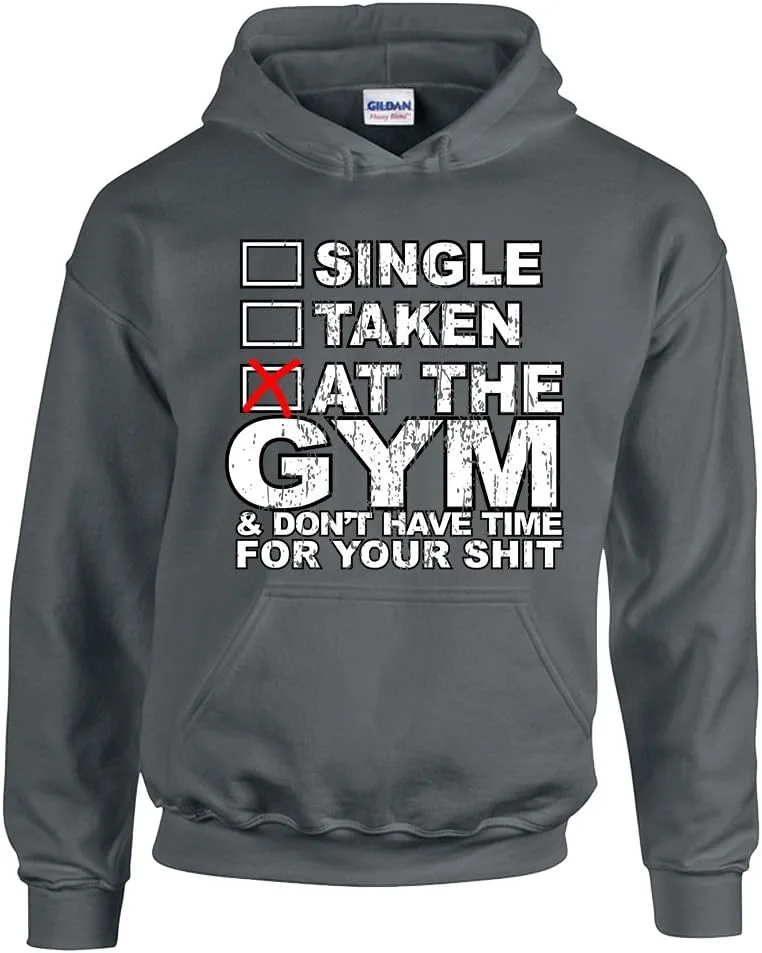 

Капюшон Camalen "At The Gym" с принтом Relationship Funny Single Taken