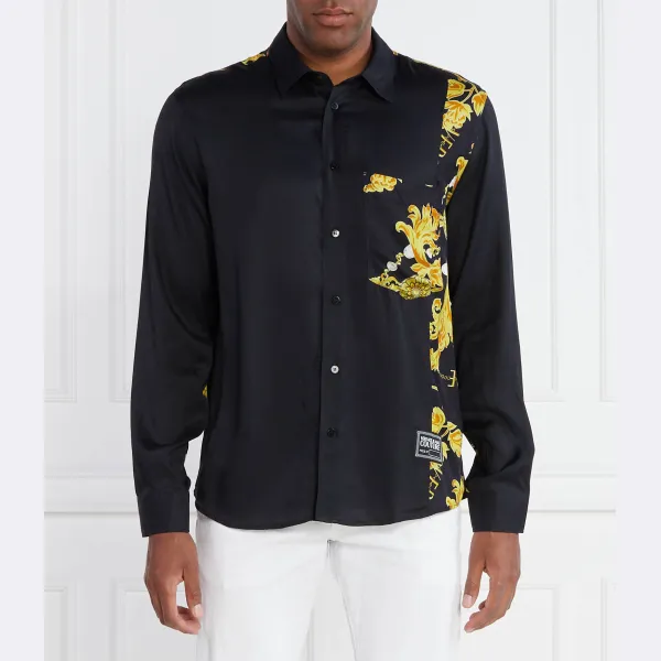 

Рубашка стандартного кроя Versace, черный