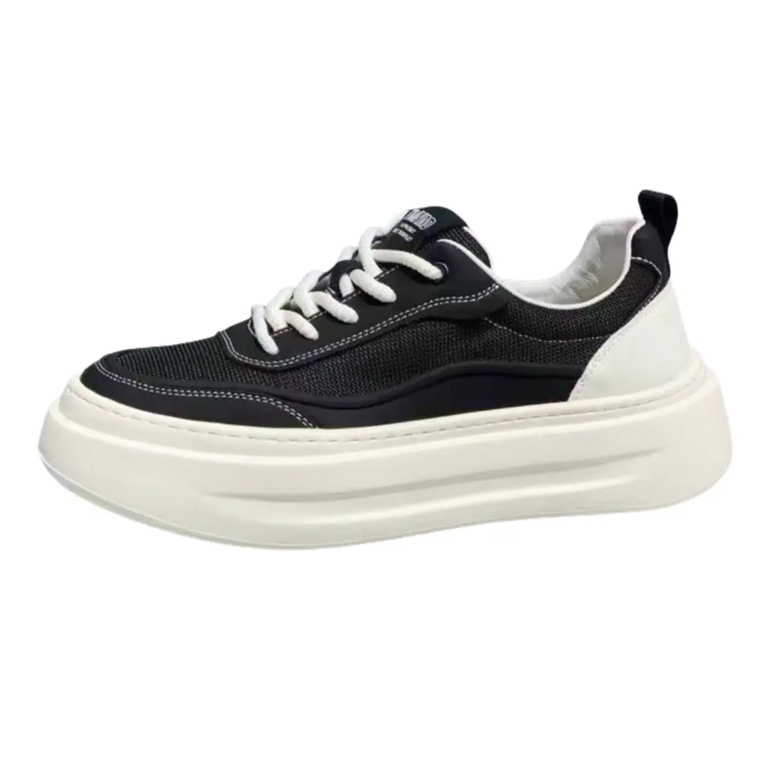 

ZUOSAISI Износостойкие дышащие низкие скейтбордские кроссовки мужские черные, цвет Black