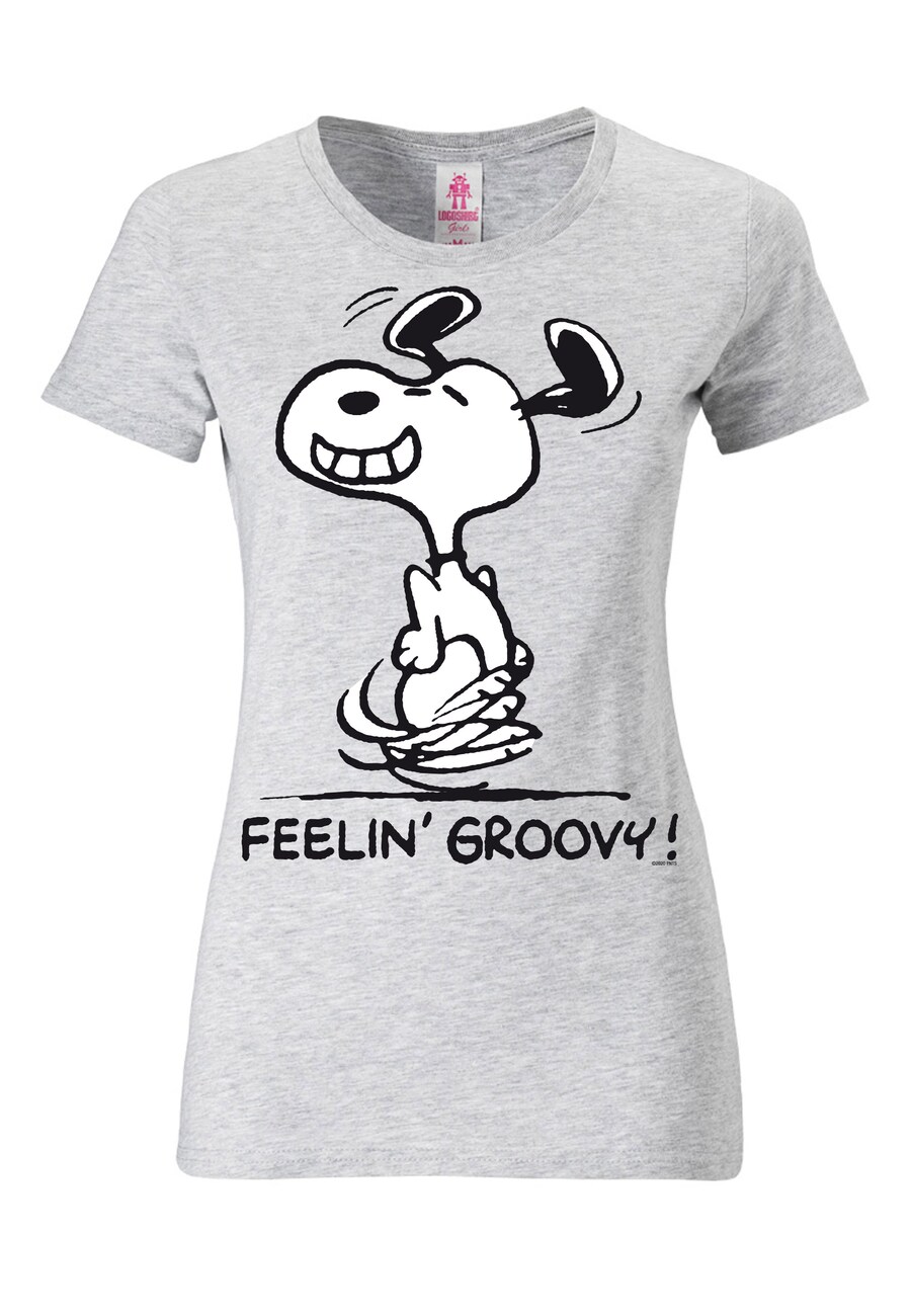 

Футболка LOGOSHIRT Shirt Snoopy – Feelin Groovy!, серый