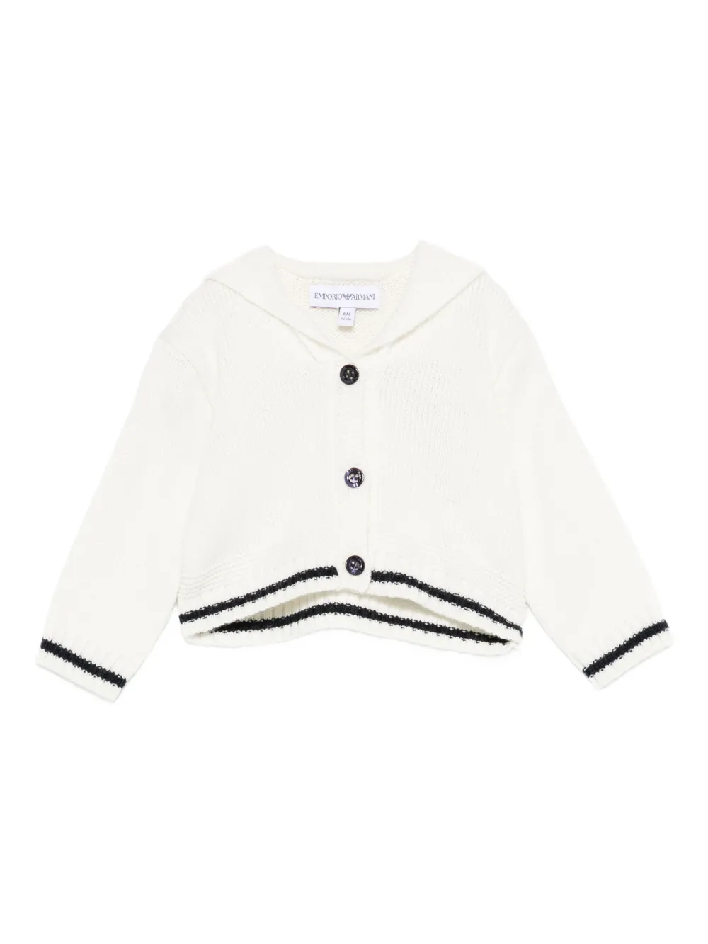 

Кардиган на пуговицах Emporio Armani Kids, нейтральный