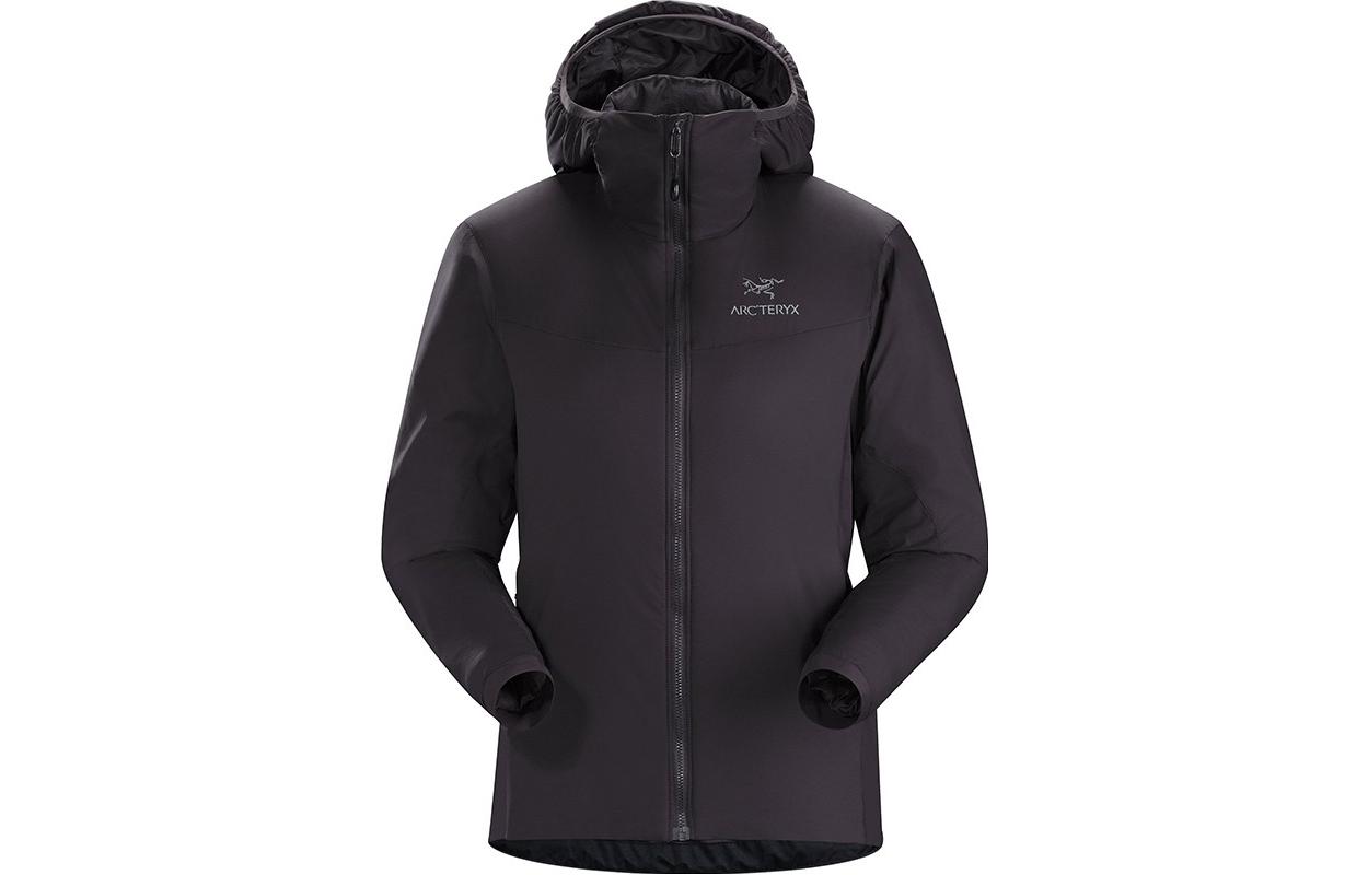 Куртка пуховая ATOM женская Arcteryx, Пыльно-зеленый/Винтажный зеленый/Песчано-коричневый/Фураж/Тацу/Холст — фото 4