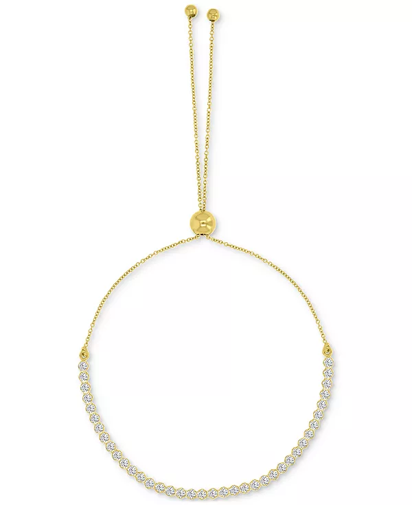 

Браслет-Боло с звеньями-кабелями из 10-каратного золота с оправой из кубического циркония Macy'S, gold