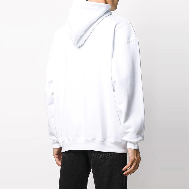 Мужская новая толстовка с капюшоном Copyright Medium Fit Balenciaga, белый — фото 4