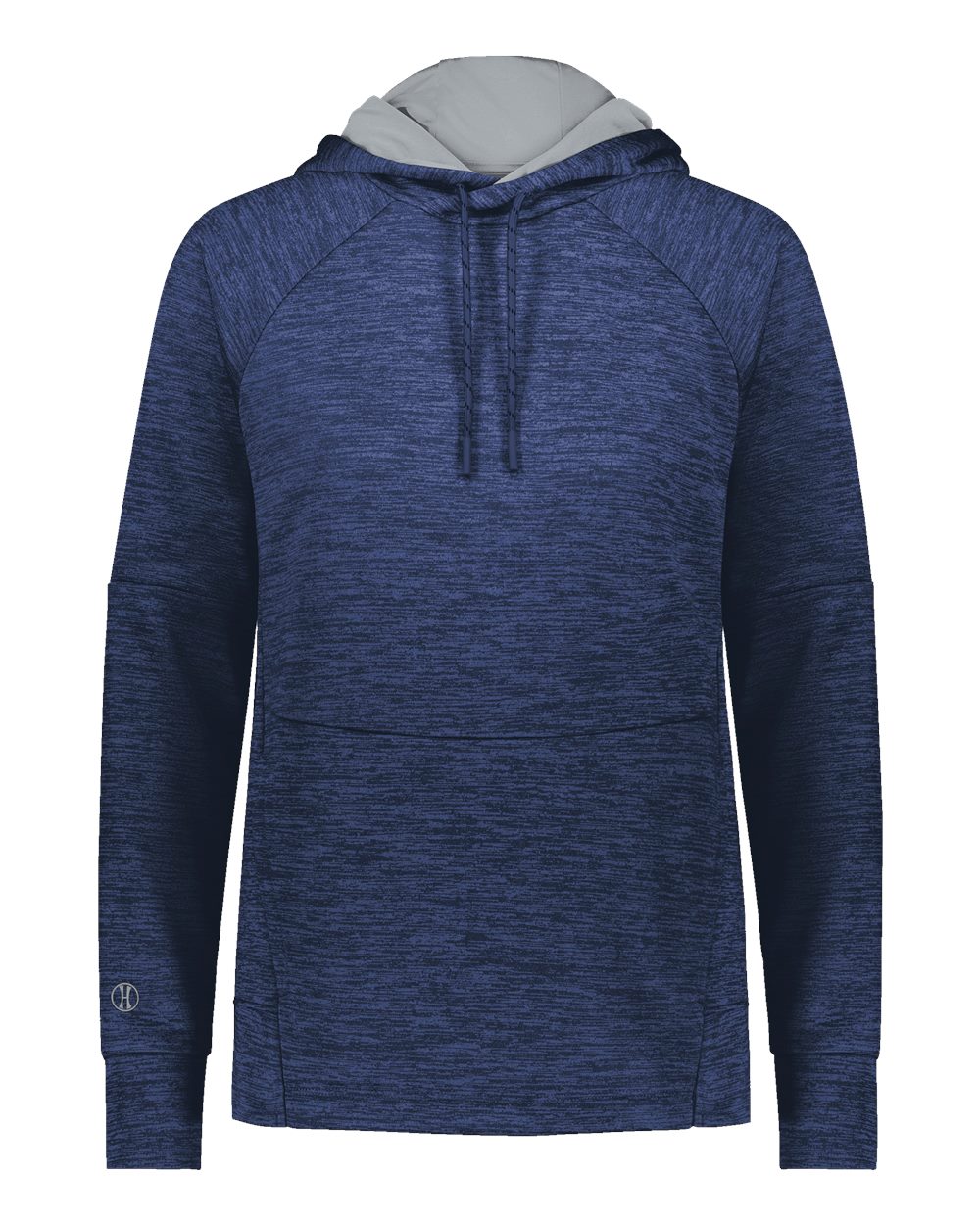 

Женская флисовая толстовка с капюшоном All-Pro Performance Holloway, цвет navy heather/ silver