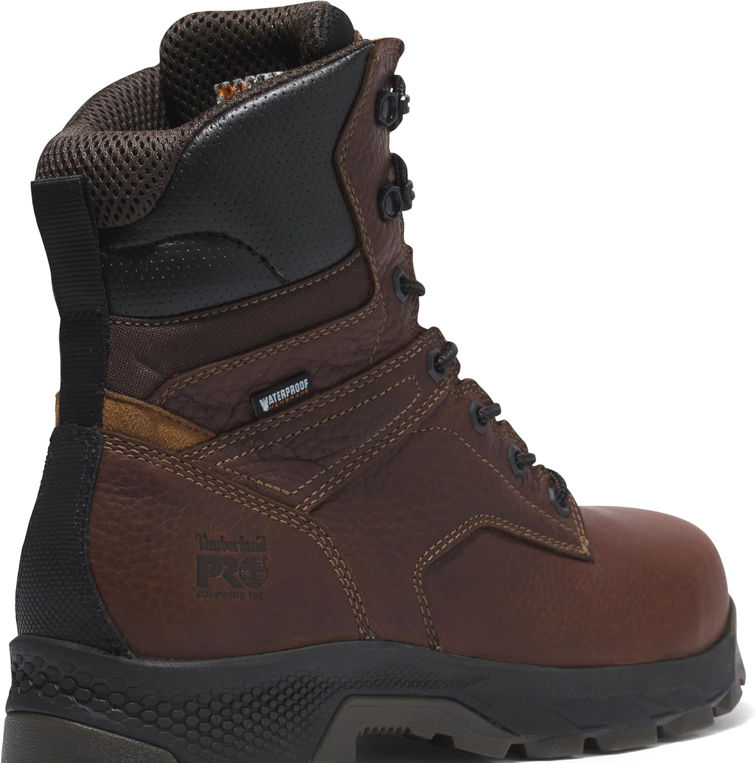 Timberland PRO мужские промышленные рабочие ботинки Titan Ev 8 дюймов с композитным защитным носком и водонепроницаемостью, Brown-2024 New — фото 3