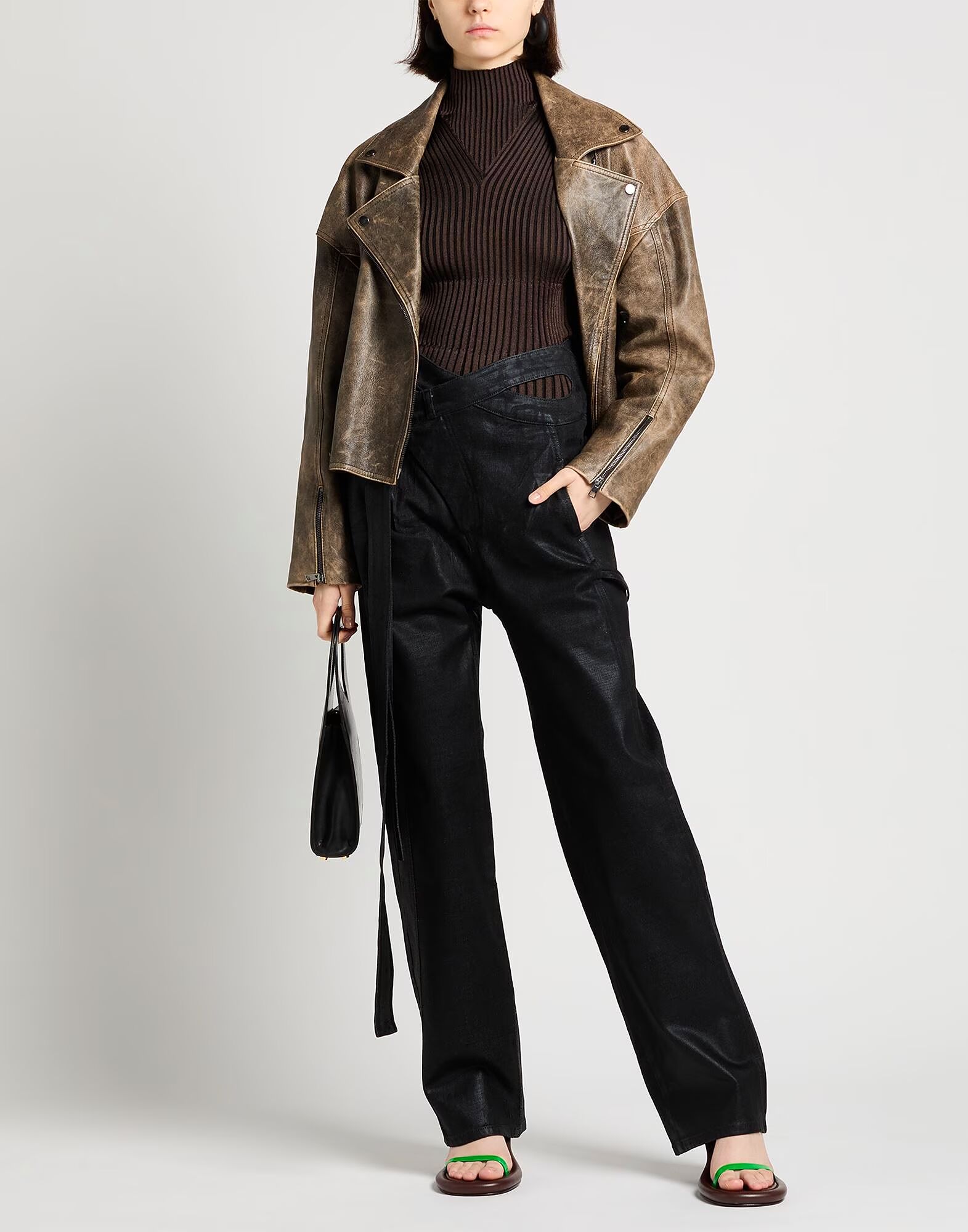 Водолазка Bottega Veneta, темно-коричневый — фото 2
