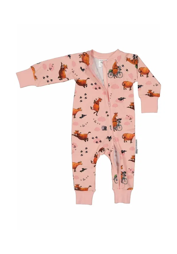 Комбинезон для сна Mamma mu cloud two way zip sleep suit Geggamoja, розовый — фото 3