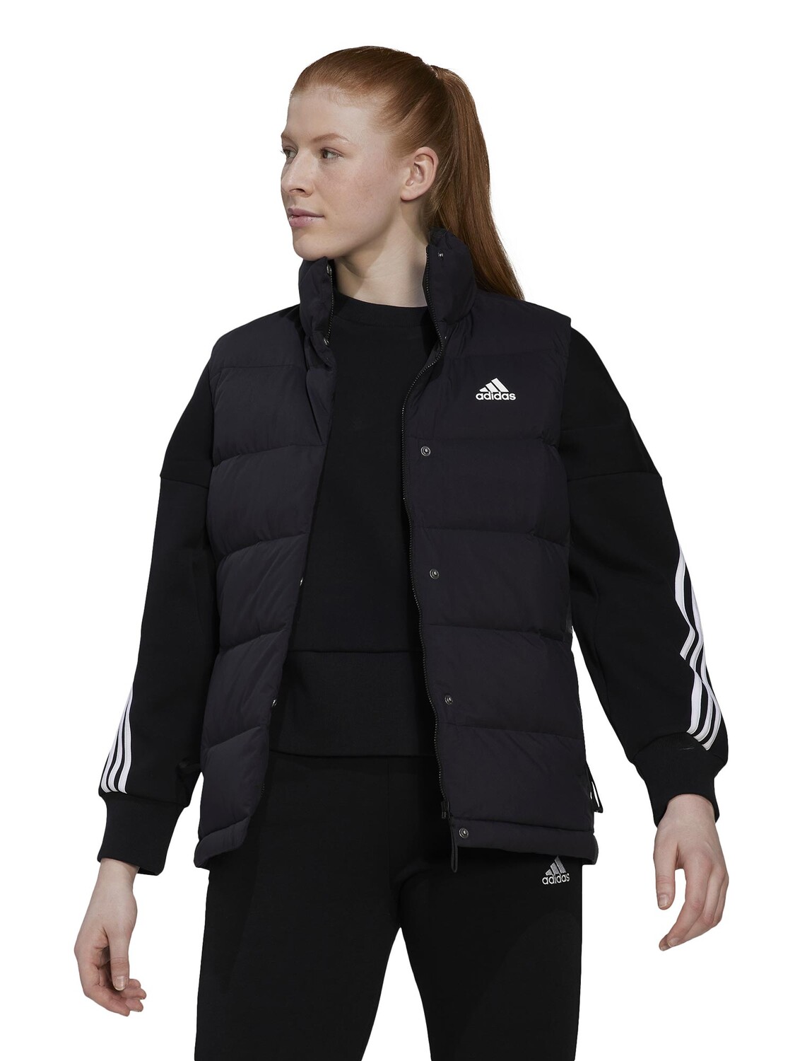 

Утепленный жилет Adidas Sportswear Helionic Down, черный