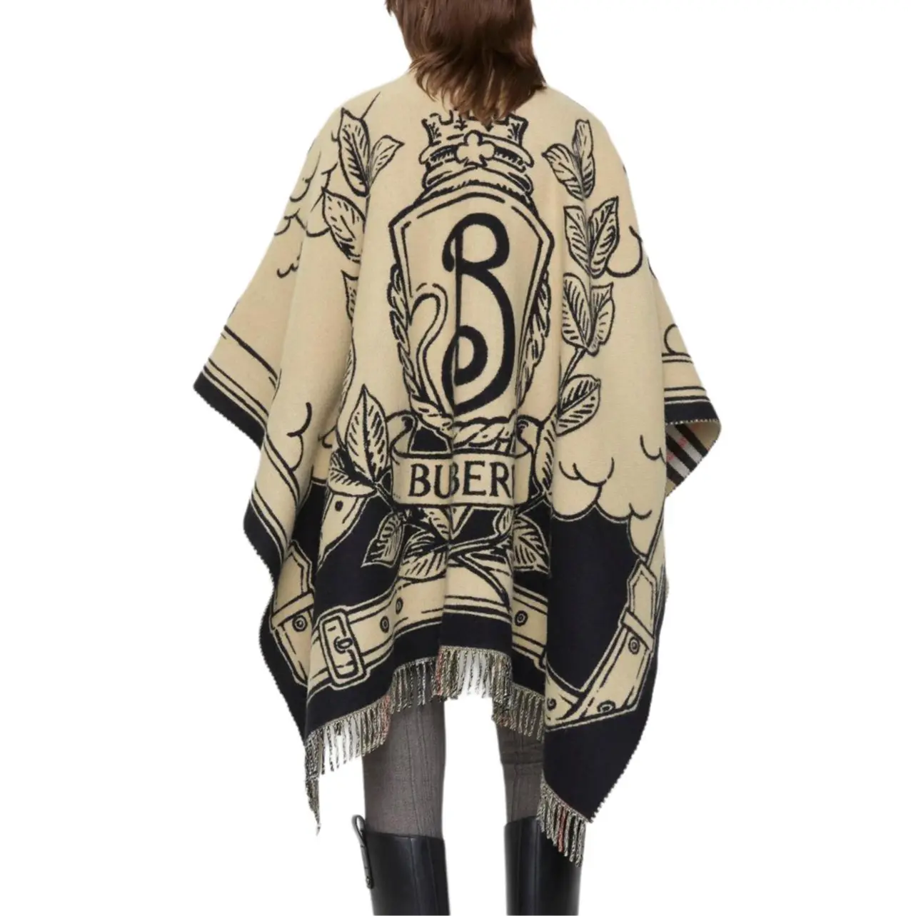 Шарф Burberry, мужской, рыцарь-всадник, светло-коричневый — фото 3