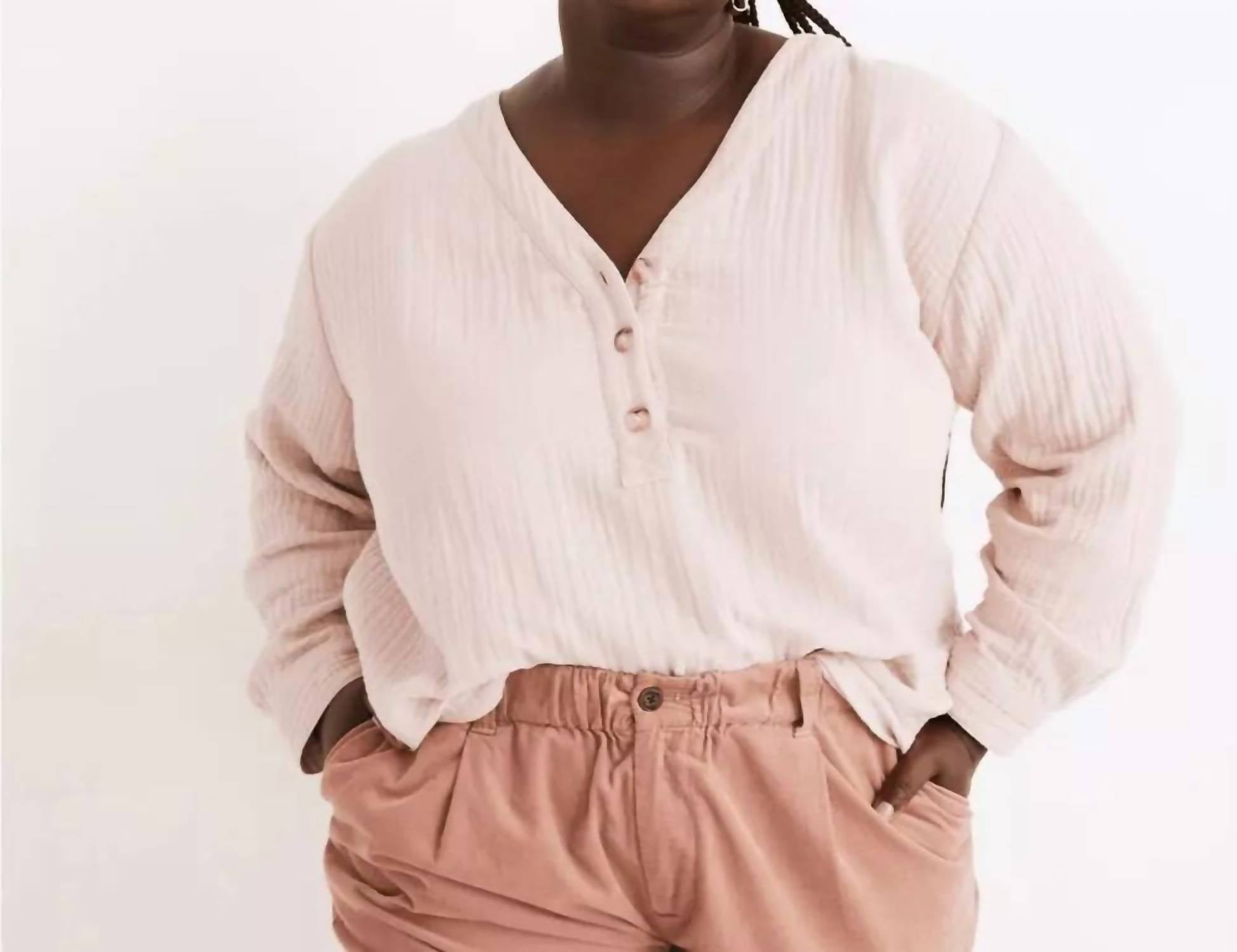 

Lightspun Evert Топ - Plus в цвете Pink Wisteria Dove Madewell