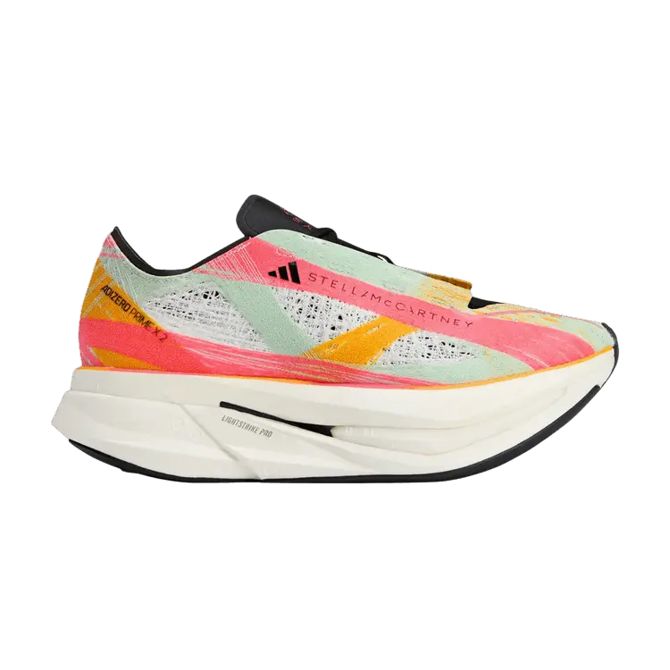 Кроссовки Stella McCartney x Wmns Adizero Prime X 2.0 Strung 'Linen Green Core Pink', розовый