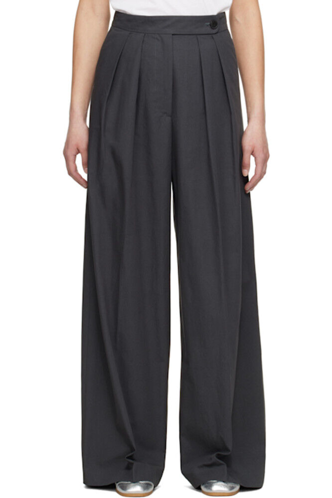 

Серые брюки со складками Dries Van Noten