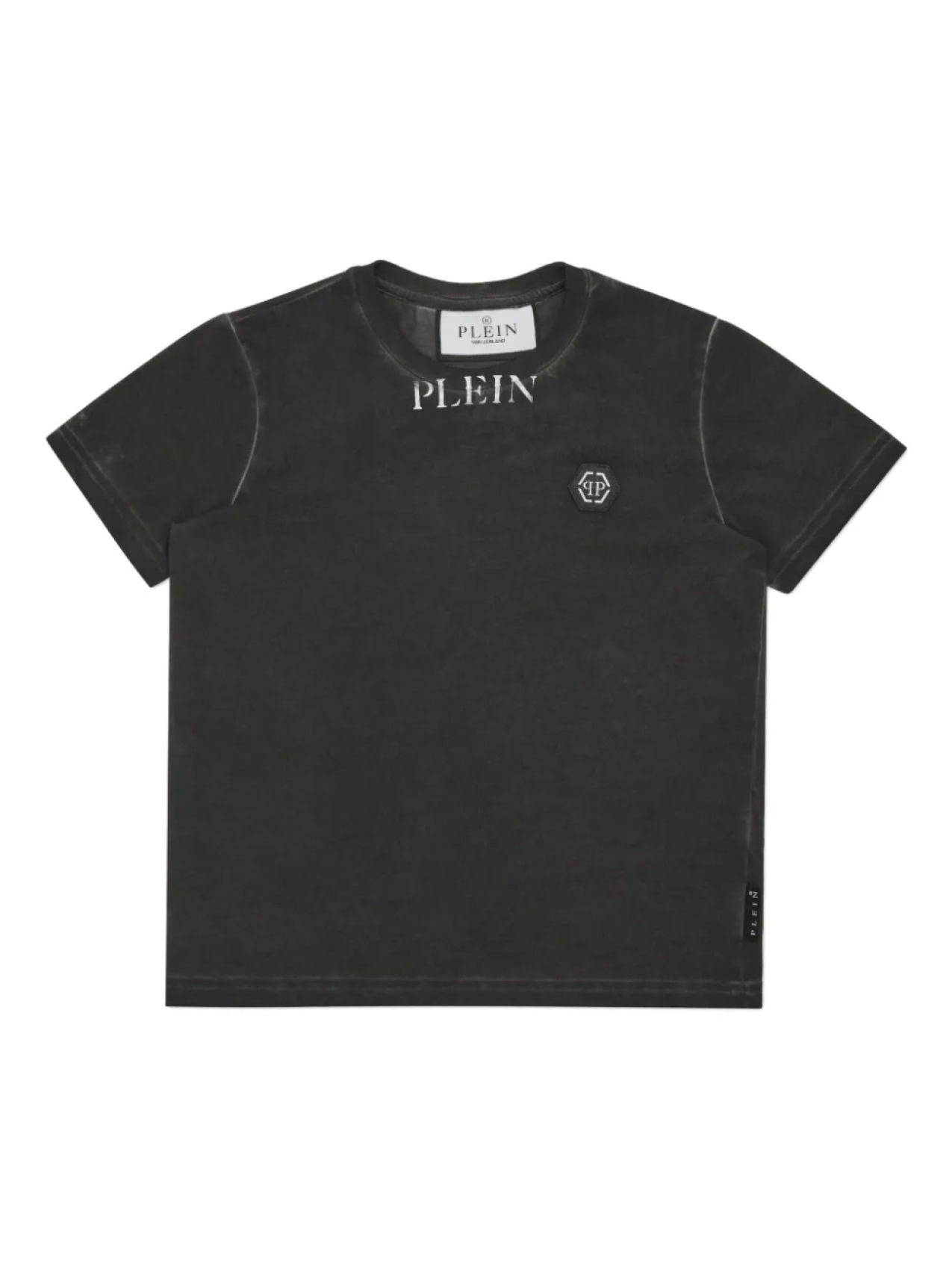 

Футболка Philipp Plein Basic Plein Old dye, черный