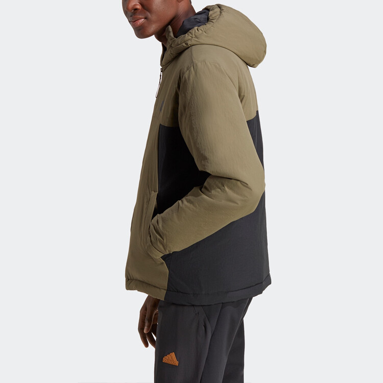 Стеганая куртка мужская оливковая Strata Adidas, оливковый — фото 4
