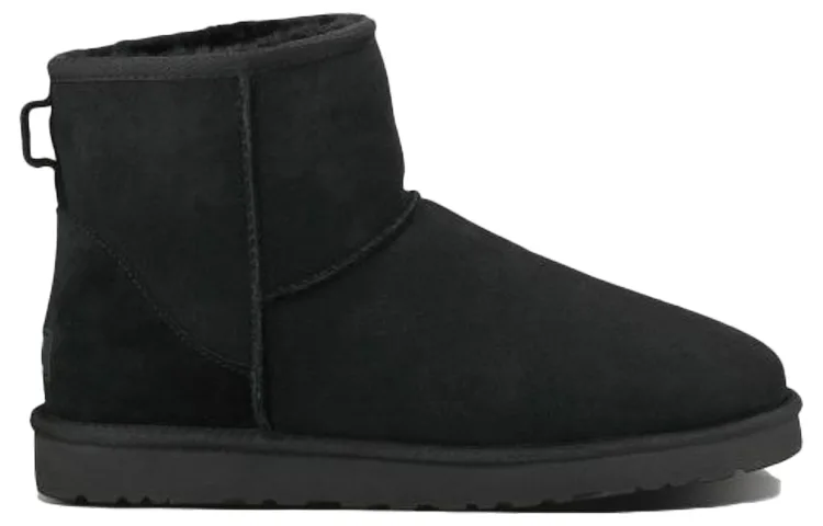 UGG Классические мини-снежные ботинки с флисовой подкладкой black — фото 3