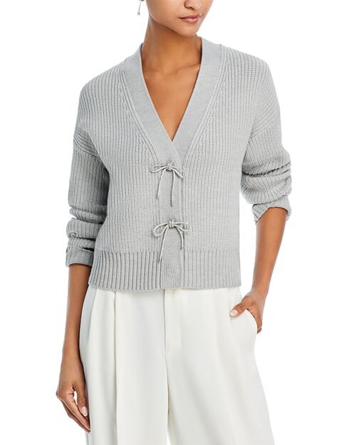 

Кардиган с блестками и бантом Babysoft FRENCH CONNECTION, цвет Gray