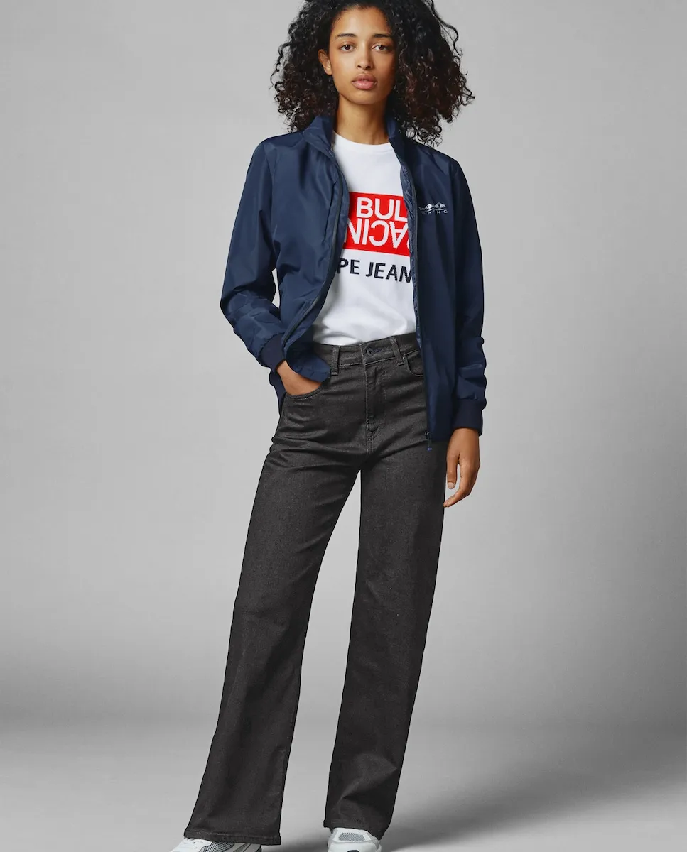 

Женские прямые джинсы Red Bull Racing с высокой посадкой Pepe Jeans, черный