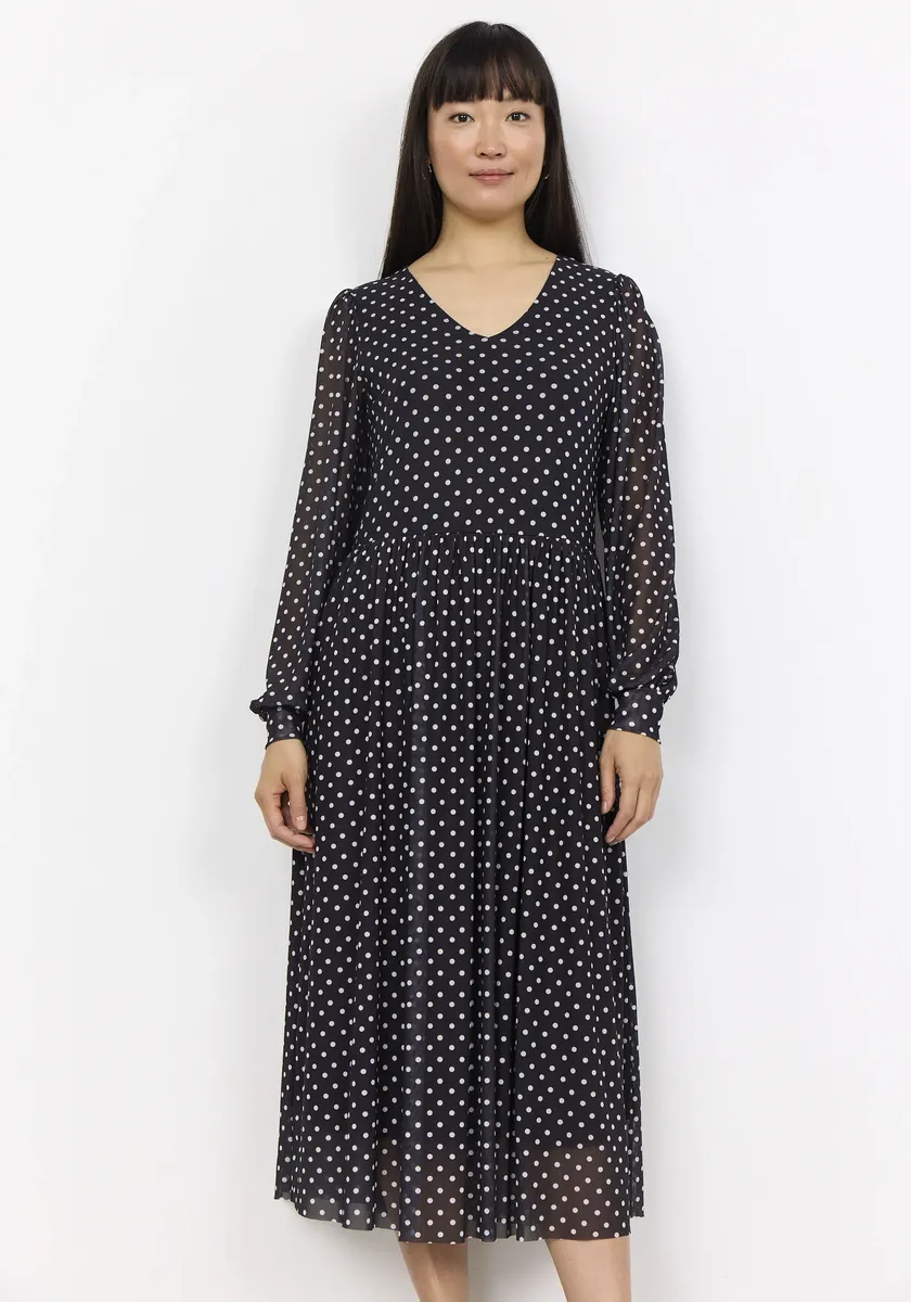 

Платье миди soyaconcept "SC-ALDA AOP 54", цвет 9999C Black Combi