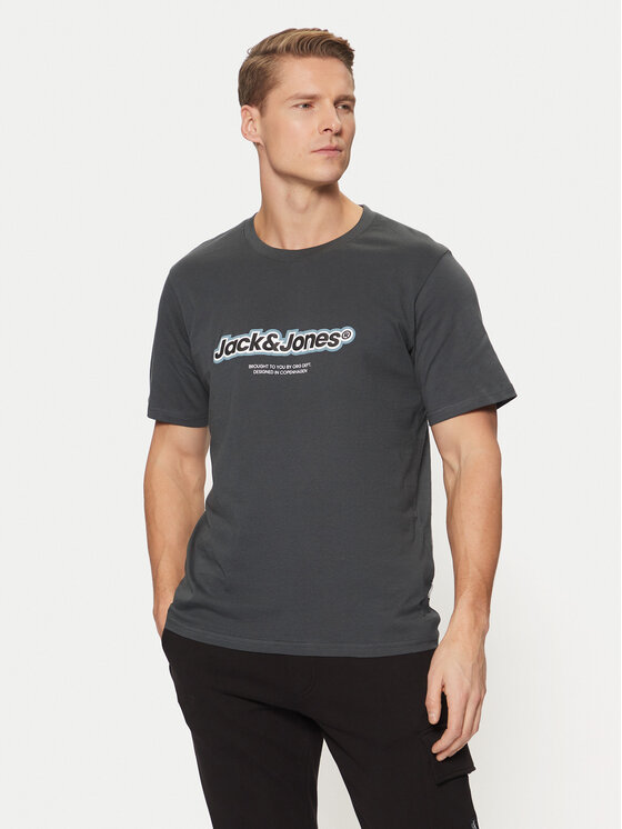 

Футболка свободного кроя Vesterbro 12265740 Jack&Jones, серый