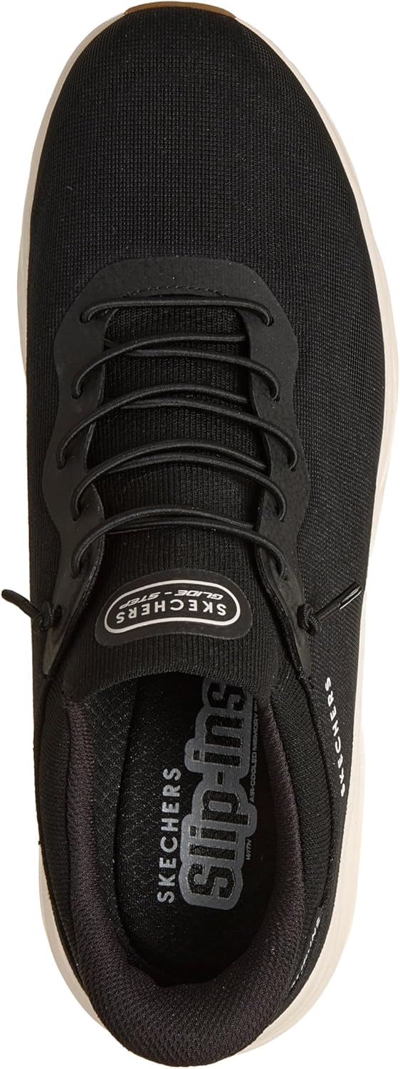 Мужские кроссовки Skechers Uno Glide-Step Gliders Sketch-air без шнурков, черный — фото 3