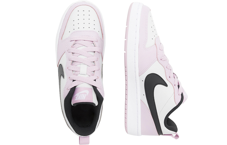Кроссовки Court Borough Low 2 Photon Dust Off Noir GS Nike, фиолетовый — фото 4