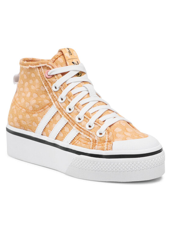 Кроссовки Disney Nizza Platform Mid GZ1657 Adidas, оранжевый — фото 2