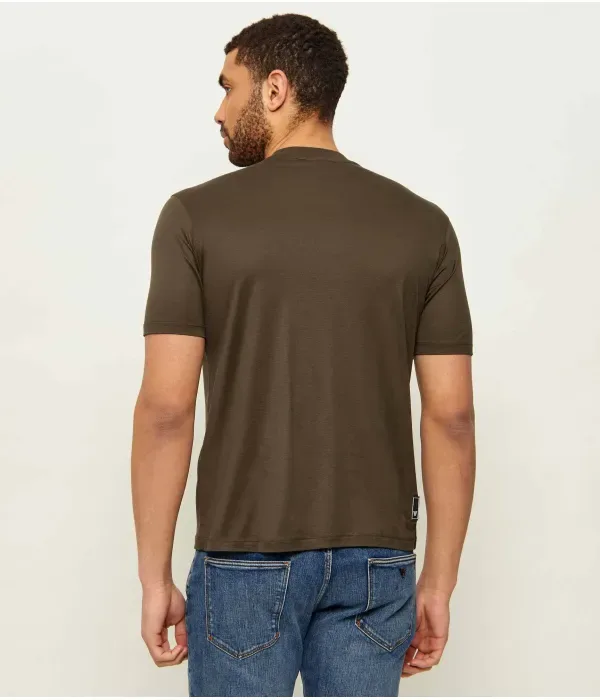 Футболка regular fit Emporio Armani, хаки — фото 3