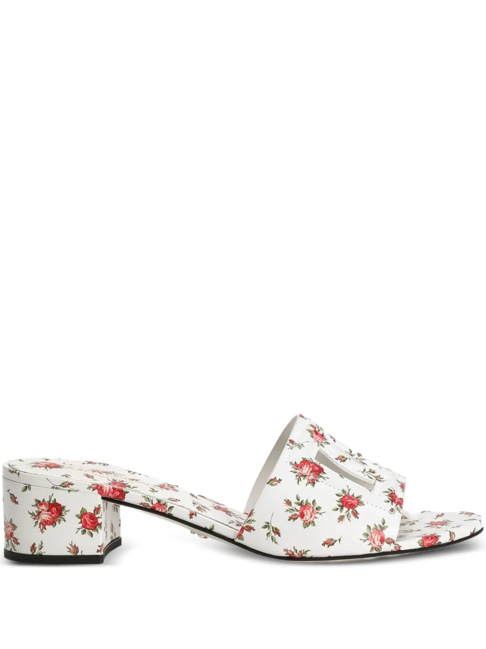 Босоножки с вырезами DOLCE & GABBANA, белый
