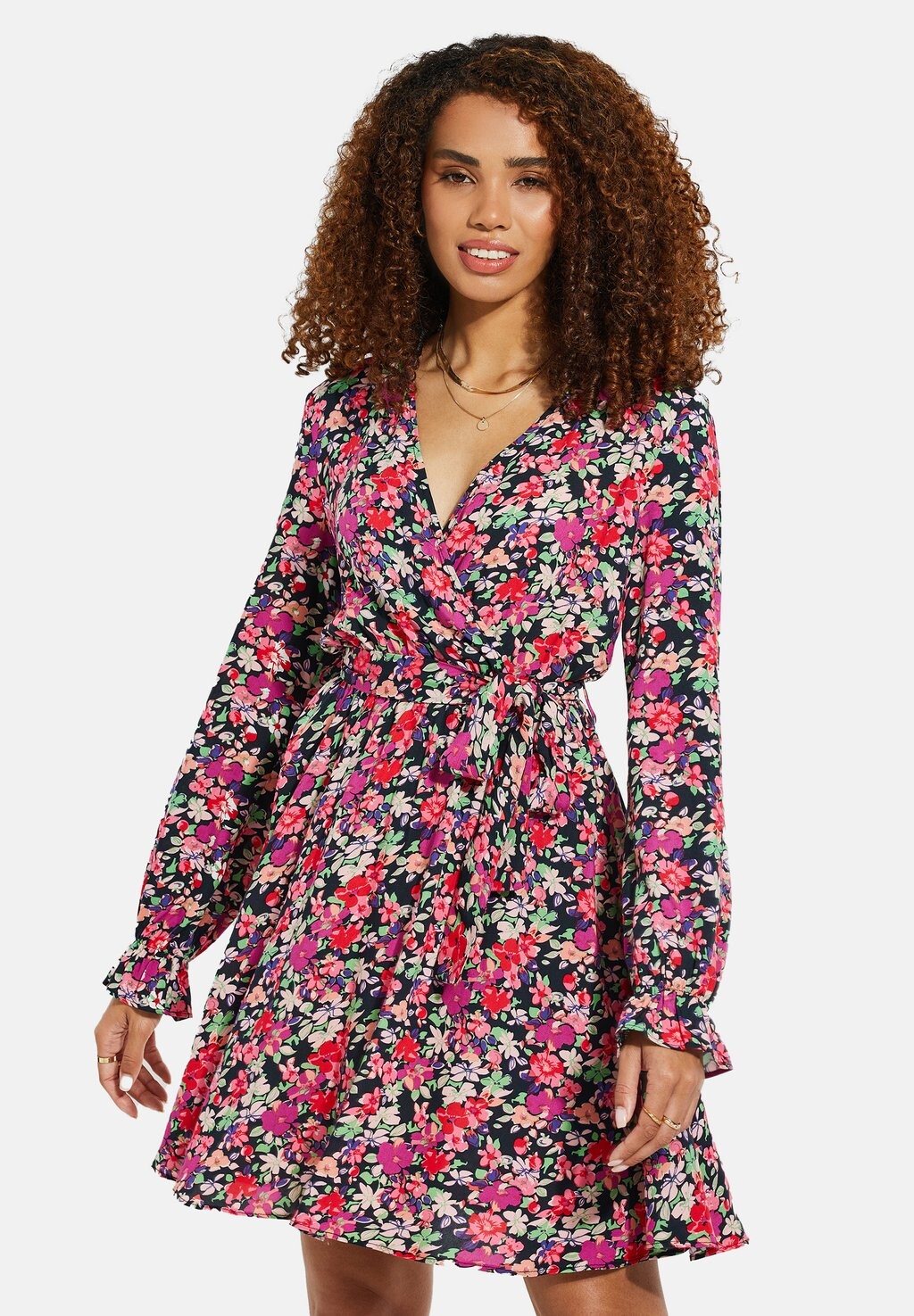 

Повседневное платье PRINTED WRAP Threadbare, цвет multicoloured