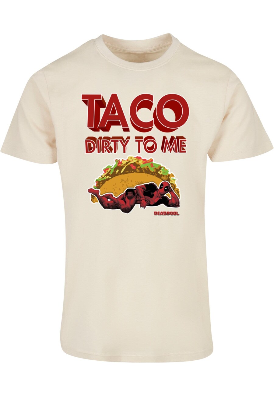 

Классическая футболка ABSOLUTE CULT Shirt Deadpool - Taco Dirty To Me, кремовый