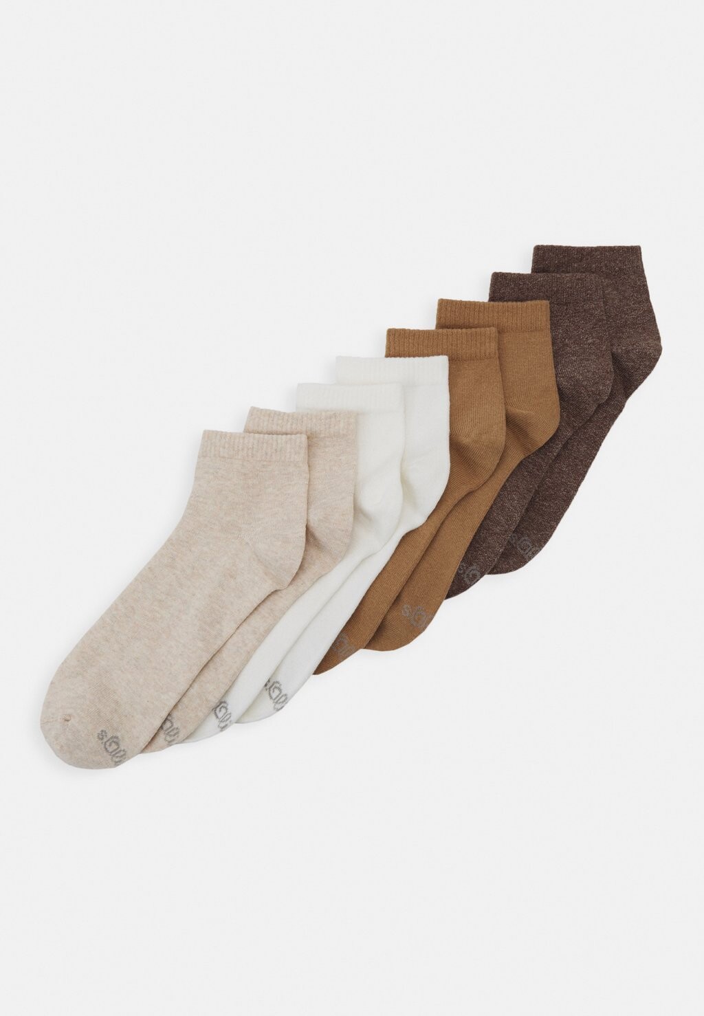 

Носки UNISEX ESSENTIALS QUARTER 8PACK s.Oliver, цвет nature melange