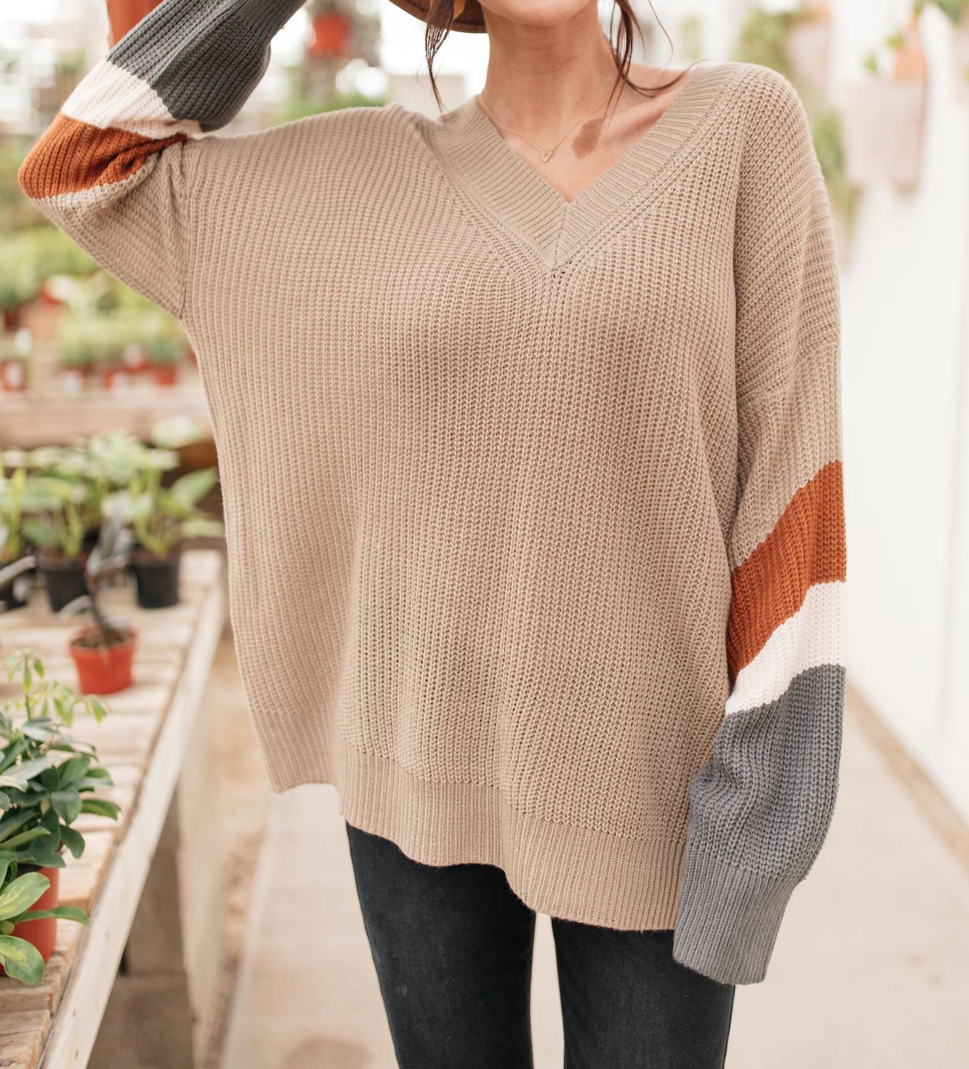 

Свитер «Edge Of Your Sleeve» в цвете Taupe Haptics, серо-коричневый