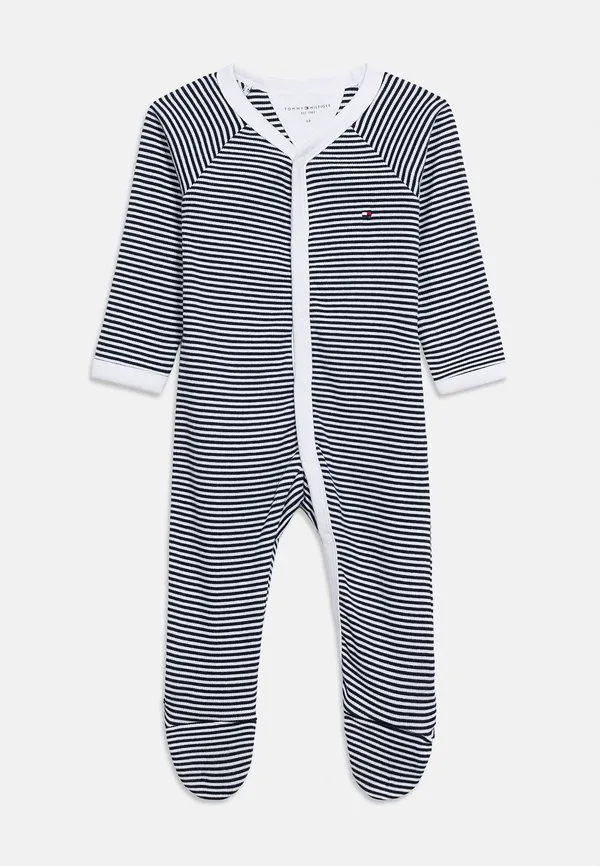 Базовый ребристый свободный комбинезон-комбинезон Tommy Hilfiger, Dark Night Navy — фото 3