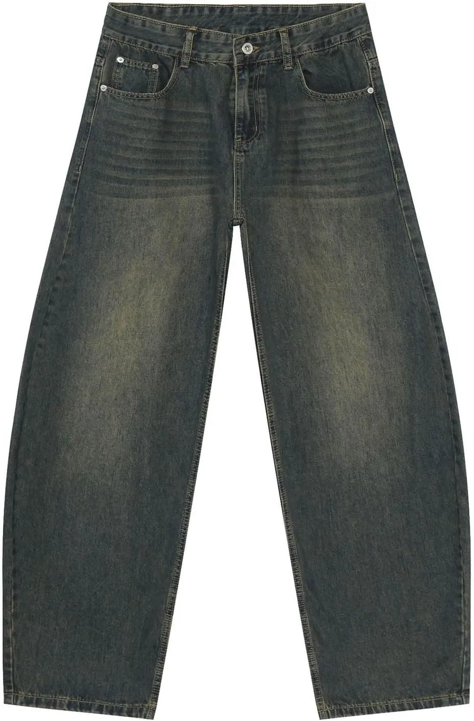 Джинсы свободные Barrel Jeans, темно-серый — фото 3