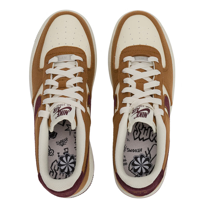Nike Air Force 1 '07 LV8 'Light British Tan' GS, Коричневый Бежевый — фото 2