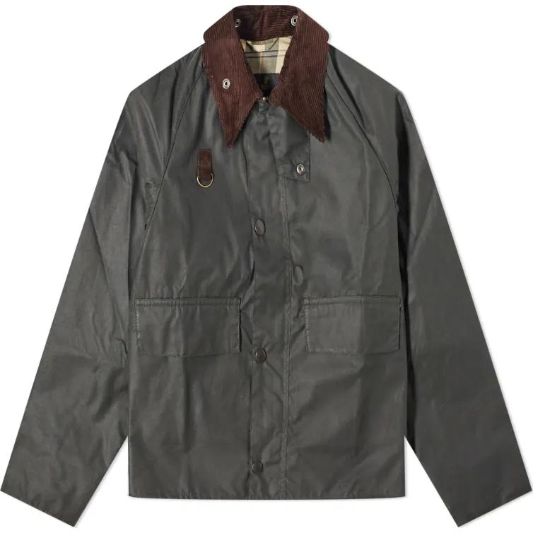 

BARBOUR Куртка с вельветовым воротником на пуговицах, Sage Green