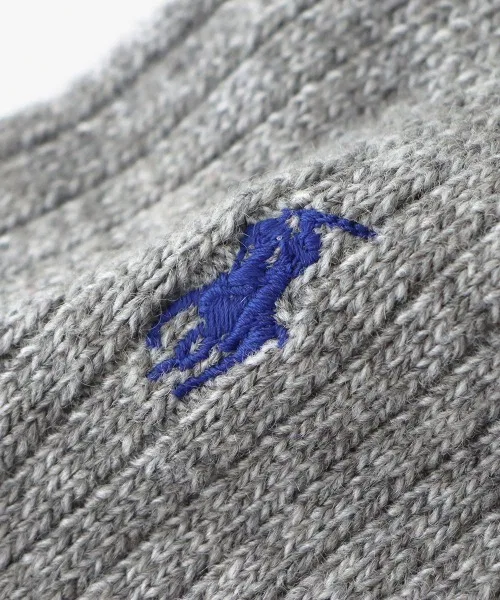 Мужские короткие носки из шерстяной смеси POLO RALPH LAUREN в рубчик (02025415) — фото 3