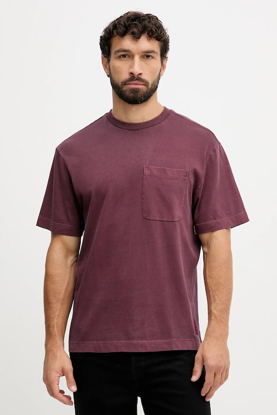 

Хлопковая футболка United Colors Of Benetton, бордовый