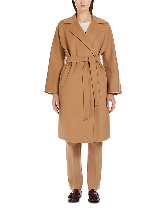 

Пальто с поясом Civada Weekend Max Mara, коричневый/бежевый