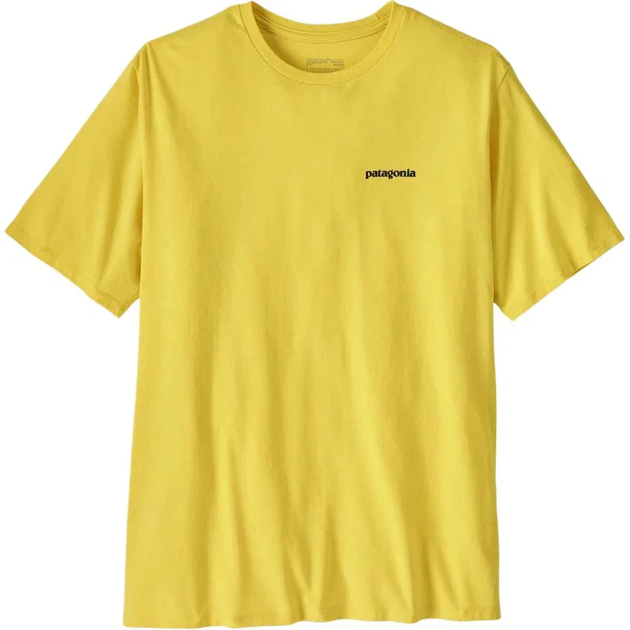 Футболка с логотипом Patagonia P-6 Responsibili-Tee лимонный