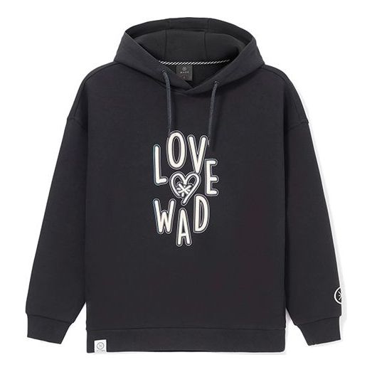

Худи Li-Ning Wade Series Loose Pullover Hoodie 'Black White', черный