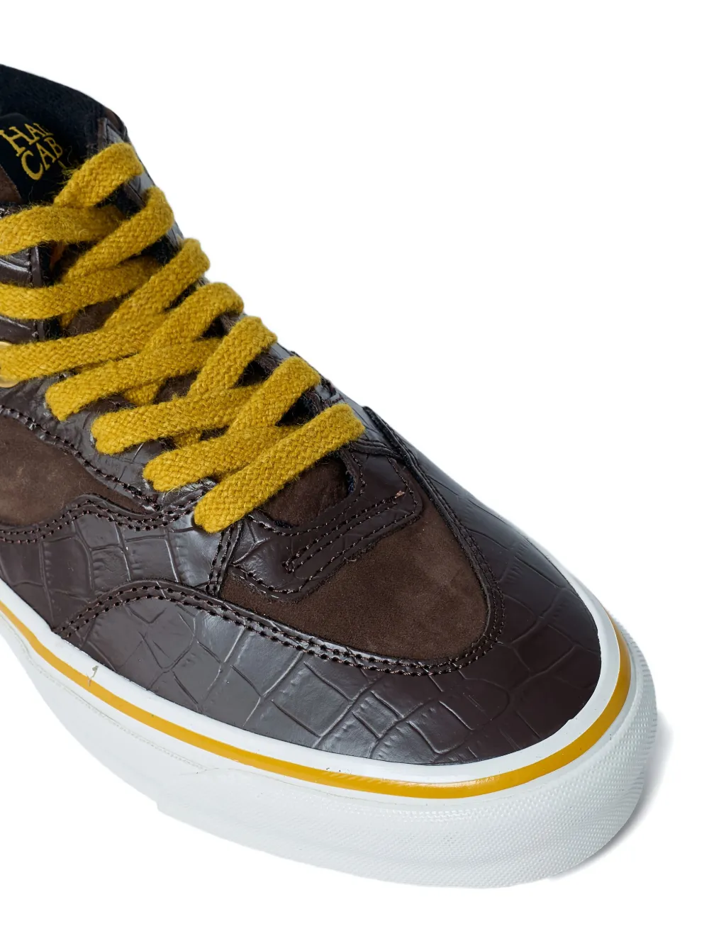 Кроссовки Half Cab 33 Vibram с тиснением под кожу крокодила Vans, коричневый — фото 3