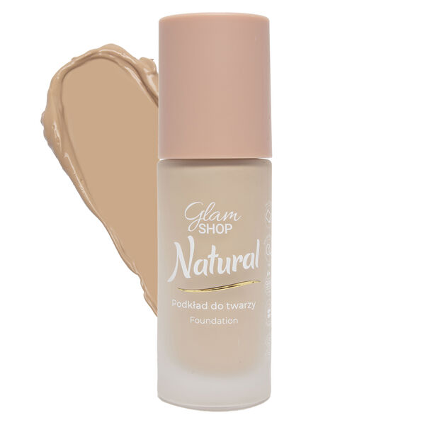 Тональный крем для лица 2 бисквитный, 25 мл Glam Shop Natural, цвет 2 biszkoptowy — фото 2
