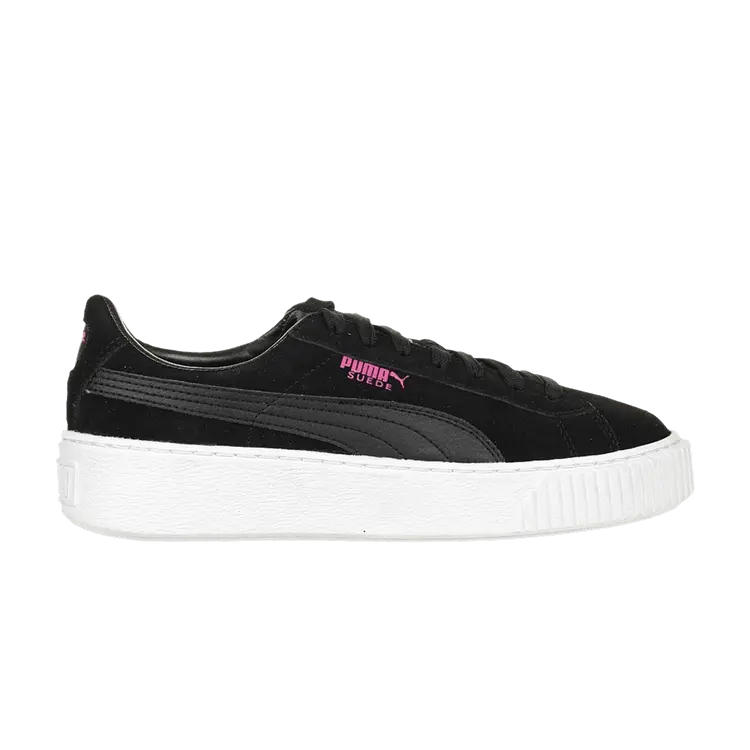 

Кроссовки Puma Suede Platform Jr 'Black Pink', черный