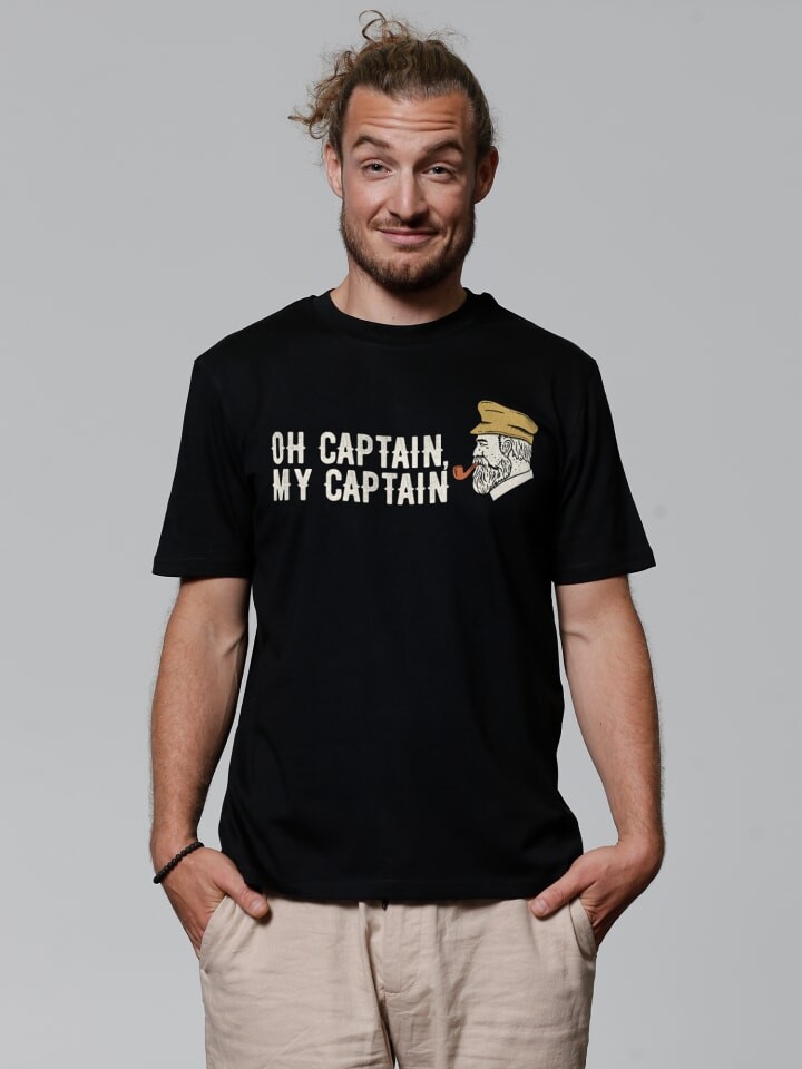 

Футболка wat Apparel T-Shirt Oh captain my captain, черный