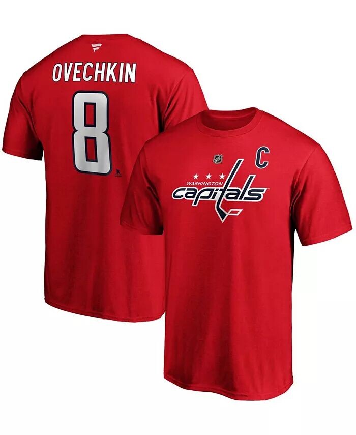 

Мужская футболка Lids Александра Овечкина Washington Capitals Team Authentic Stack Fanatics