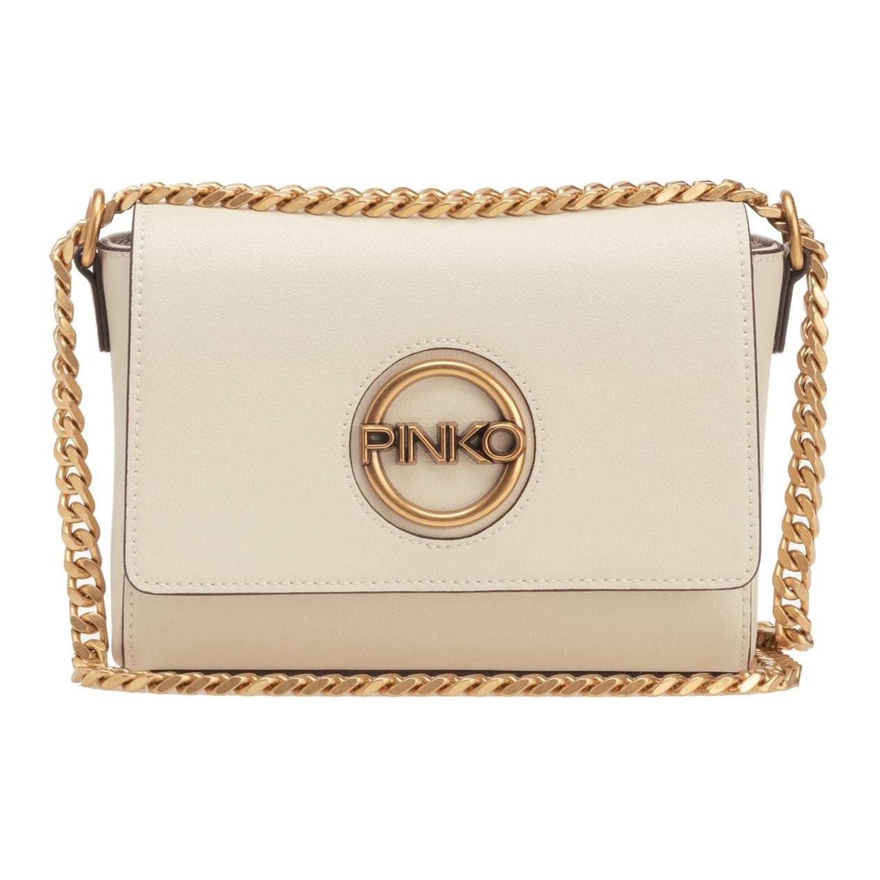 

Сумка через плечо из искусственной кожи PINKO бежевая