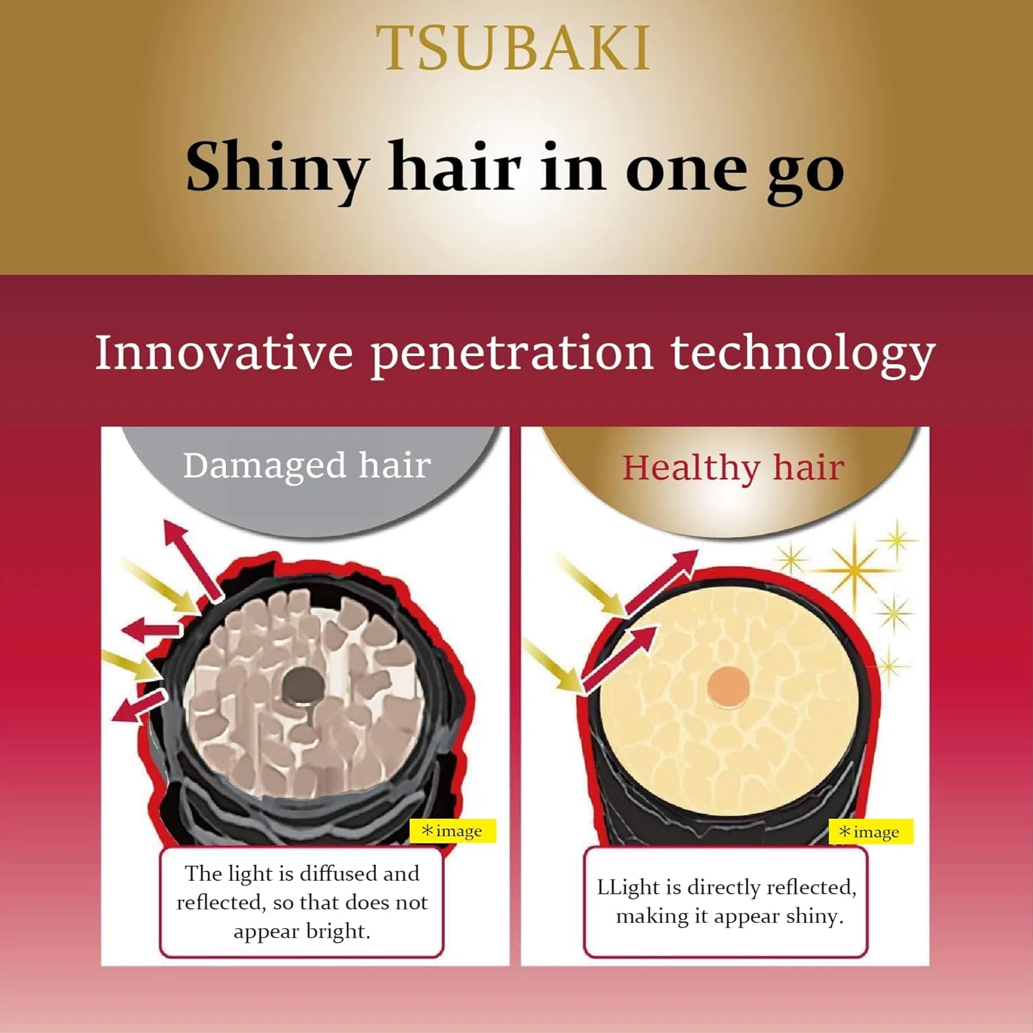 Набор шампуня и сменного блока Tsubaki Premium Volume Repair Générique