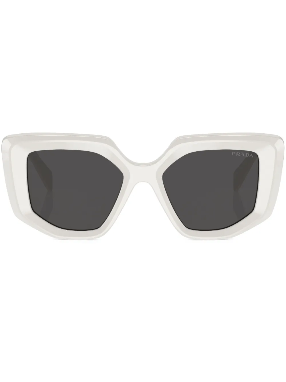

Солнцезащитные очки в оправе 'кошачий глаз' Prada Eyewear, белый